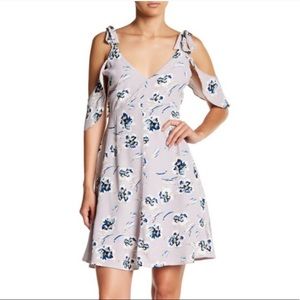 Astr The Label floral off shoulder dress